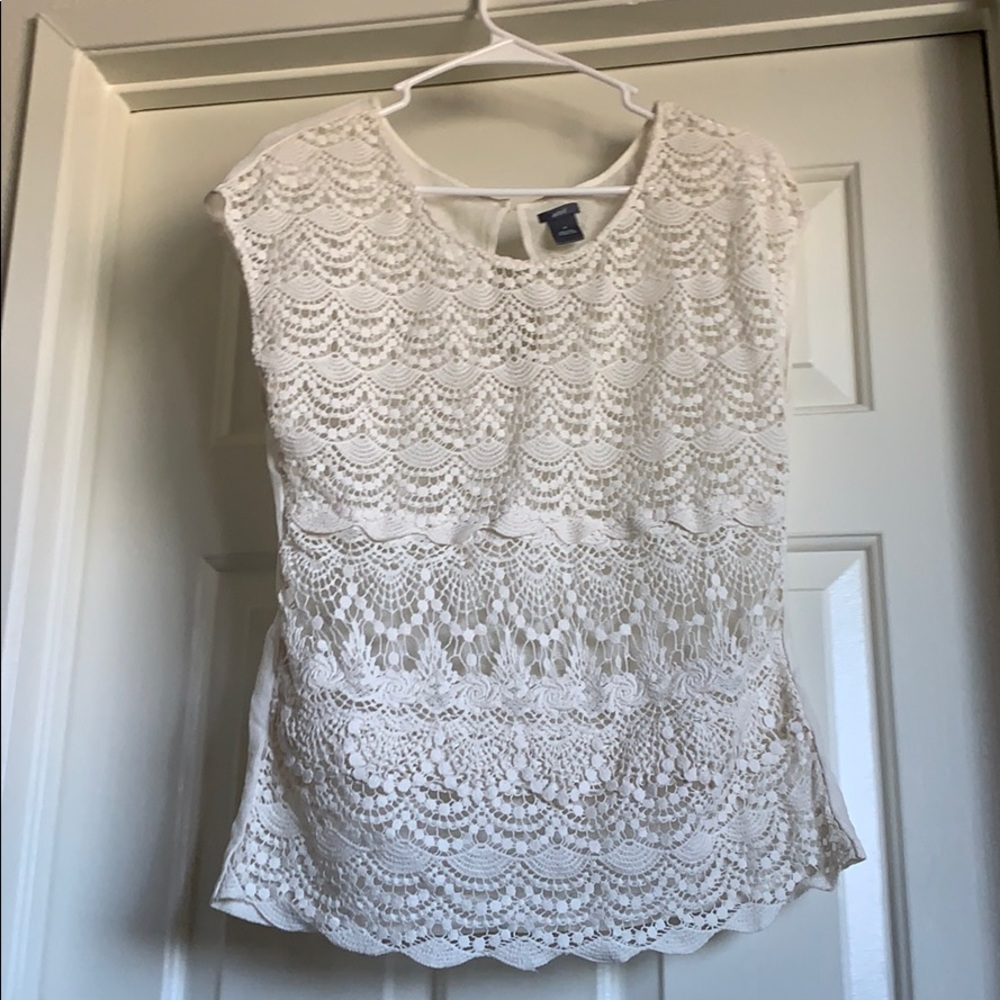 Aerie crochet tank size small